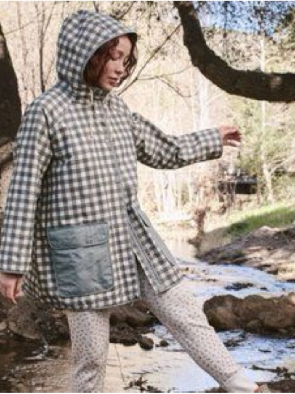 The Great. + Eddie Bauer Plaid Raincoat Women’s Size Medium
